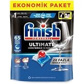 Finish Ultimate 65 Kaps&uuml;l Bulaşık Makinesi Deterjanı Tableti (1 x 65 Kaps&uuml;l)