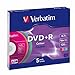 Produktbild Verbatim DVD+R Advanced AZO 16x Speed Colour Surface 5er Pack Slim Case DVD-Rohlinge