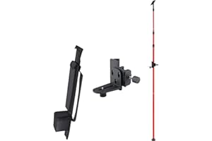 Firecore Teleskopstange 4m ausziehbare Teleskop-Nivellierlatte mit Halterung & Nylontasche- FLP400A