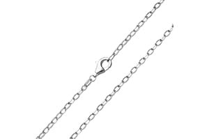 MATERIA BY MATTHIAS WAGNER MATERIA #K68 łańcuszek o splocie ankierowym, 2 mm, owalny, dla kobiet i mężczyzn, rodowany + pudełko e srebro sterling próby 925, cod. #K68