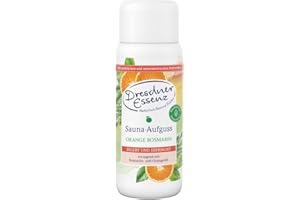 ‎DRESDNER ESSENZ Dresdner Essenz Sauna-Aufguss Orange Rosmarin mit natürlichen und naturidentischen Duftstoffen | anregend und belebend mit Rosmarin- und Orangenöl| 250 ml
