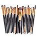 BESTIM INCUK 20-Piece Makeup Brush Set with 1 Piece Makeup Brush Cleaner Egg Scrubber Board