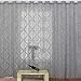 Produktbild Voile Gardinen Stange Tragen Bestickte Vorhänge Transparent VorhangBxH-100x200 cm Grau Wohnzimmer Studieren transparenten Vorhang Voile Vorhang~Coconano