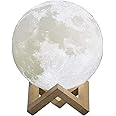 AM ANNA Moon Lamp 3D Print Moon Light, Lighting,Rechargeable Home Decorative Night Light 13cm