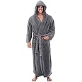WWESDXCR Fashion Casual Men'S Bathrobe Flannel Robe V-Neck Long-Sleeved Couple Men'S Robe