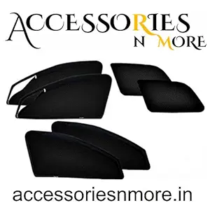 Honda City ZX (2002-2008) Side Window Zipper Magnetic Sun Shades, Set of 4 Curtain