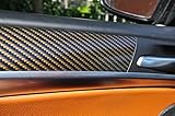 12 uds. De diapositivas Carbon Look Marrón conjunto adecuado para el ajuste interior completo Renault