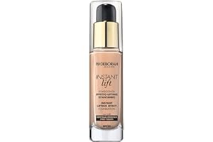 Deborah Fondotinta Instant LIft N.02 Beige SPF30, Lunga Tenuta, Effetto Lifting, Texture fluida e leggera, con Polveri Soft Focus che donano Radiosità Istantanea