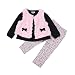 Arrowhunt Baby Girls Floral Tops Leggings Vest 3pcs Outfit Clothes Set Black