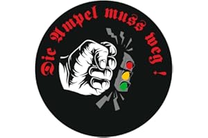 STICKERPOINT24 10x Die ampel muss weg! Politik fun Sticker Aufkleber Die grünen