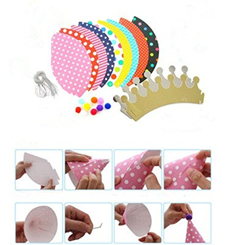 Geburtstag Hüte Kronen Set für Geburtstag Festival Party – 11 PCS - 2