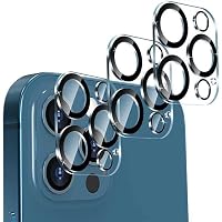 N//C Seminer Camera Lens Protector [3 Pack] Compatible con iPhone 12 Pro Max HD Clear Anti-Scratch Case Friendly Camera Lens Cover Protector