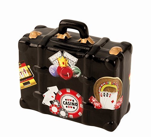 Moderne Spardose Sparbüchse CASINO LAS VEGAS Höhe 14 cm Breite 15 cm