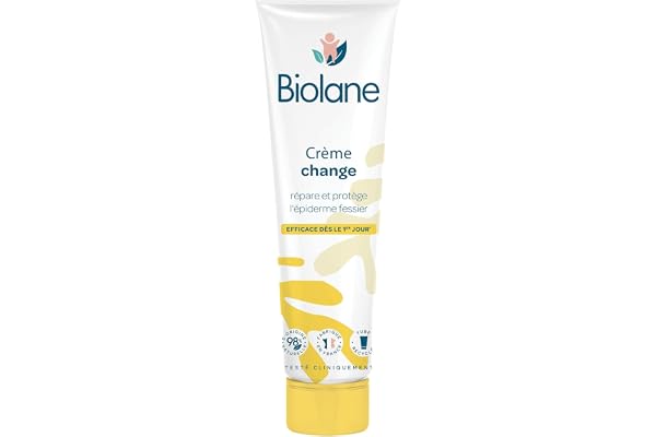 BIOLANE - Crème change dermo pédiatrie - Siège Bébé - Protège et répare les irritations - Soin pour la peau - 98% Ingrèdients Naturels - Tube 100ml - Fabriqué en France
