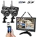 Produktbild HaWoTEC HD IP Echtzeit Funk-Überwachungssystem Digital 9' Monitor + 4 HD Funk Kameras Smartphone App
