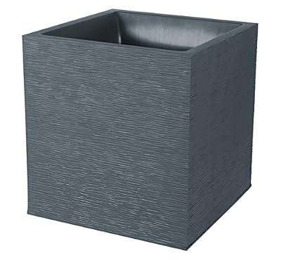 EDA Plastiques POT CARRE GRAPHIT