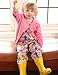 Piccalilly Organic Cotton Yellow Pink Blue Girls Fish Baby Romper