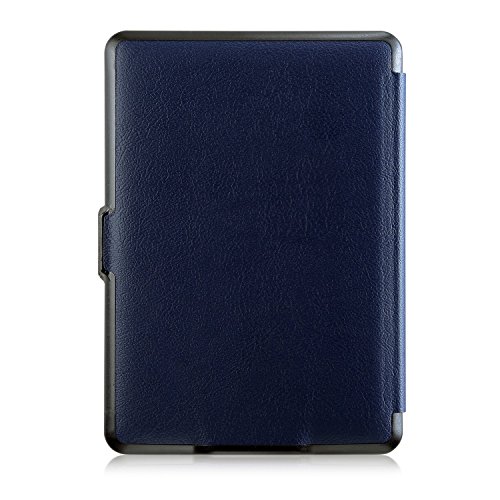 Kindle Paperwhite Hülle – eReader Slim Case Schutzhülle Tasche Etui mit Ruhemodus u. Magnetverschluss von u&h, in Blau (Navy) - 3