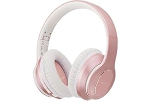 PowerLocus Casque Bluetooth sans Fil, Casque Audio Bluetooth avec Reduction de Bruit Actif, Écouteur Supra-Auriculaire avec Microphone Intégré, Son Stéréo pour iPhone, Android, iPad, PC, TV