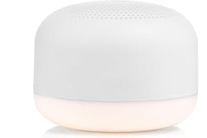 Marpac Yogasleep - Mini máquina de sonido portátil de ruido blanco, 6 sonidos relajantes, luz nocturna suave regulable, terapia de sueño compacta para adultos y bebés, recargable por USB