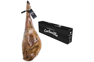 Corsevilla - Jamón de bellota ibérico 100% - Jamon Iberico - Jamon Iberico Bellota - Iberico de Bellota - Calidad Gourmet - Iberico Bellota - Regalo - Sin Gluten - Sin Lactosa (8 kilogramos. aprox.)…