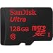 Produktbild SanDisk Micro SD Ultra Tablet Mobile Android Speicherkarte von 128 GB HC, SD-Adapter, 48 MB/s Schreiben/Lesung, UHS-I, Class 10, rot/Gold