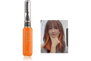 NACGUO Hair Chalk for Girls- New Hair Chalk Comb Mascara Temporary Washable Hair Color Dye for Girls Women-Non-toxic Instant Hair Dye Colors for Christmas, Halloween, Birthdays, Parties (04# Orange)