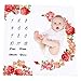 Produktbild Baby Fotografie Decken Meilensteine | Neugeborene Fotografie Prop Decken | Baby Monatlich Wachsen Foto Hintergrund | Baby Girl Oder Boy Großartig Geschenk | Bettwäsche Wickel Swaddle