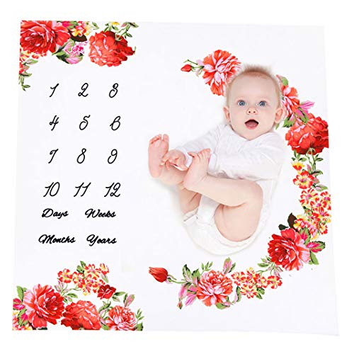 Preisvergleich Produktbild Baby Fotografie Decken Meilensteine / Neugeborene Fotografie Prop Teppiche / Baby Monatlich Wachstumsrekord Foto Hintergrund / Baby Girl & Boy Großes Geschenk / Bettwäsche Wickel Swaddle