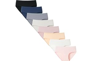 Charmi Braguitas Algodón Ropa Interior para Niñas Adolescentes Pack de 8