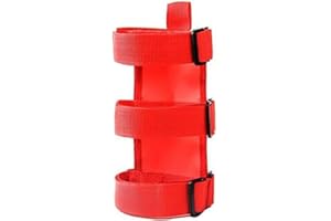 STGBCST Überrollbügel Feuerlöscher Halterung Auto Kofferraumhalter Auto-Feuerlöscher-Halterungsgurt Verstellbarer Gürtel für Auto Auto Praktisches Zubehör Drittanbieter-Zubehör für Jeep (Rot)