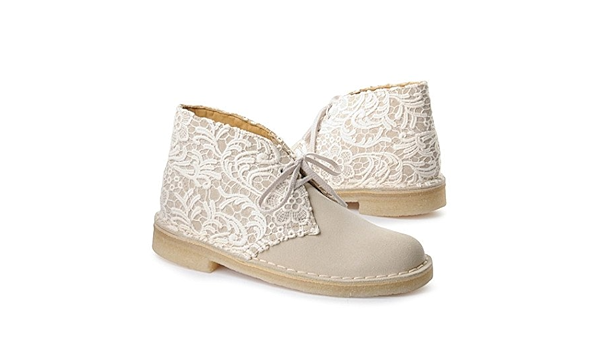 clarks desert boots womens gold