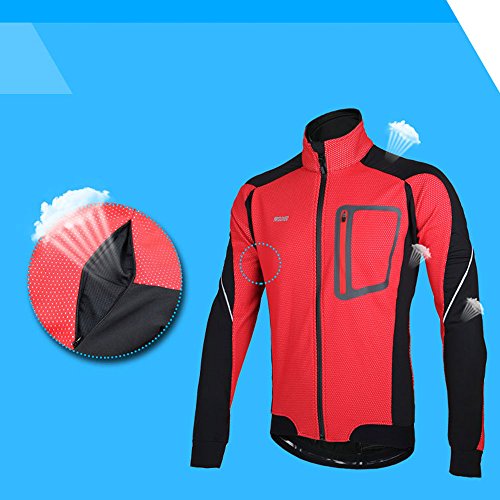 Lixada MTB Mountainbike Jacket Winter Trikot Radfahren Fahrradkleidung Winddicht Jersey - 2