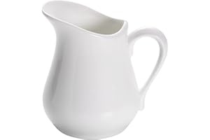 MAXWELL & WILLIAMS Maxwell Williams MWAA023 White Basics Jarra de leche/caldo con asa, porcelana, color blanco, 320 ml