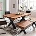 Produktbild Esszimmertisch 200 x 100 x 77 cm Akazie Landhaus-Stil Voll-Holz - Design Esstisch rechteckig - Tisch für Esszimmer Baumstamm - Küchentisch 8 Personen