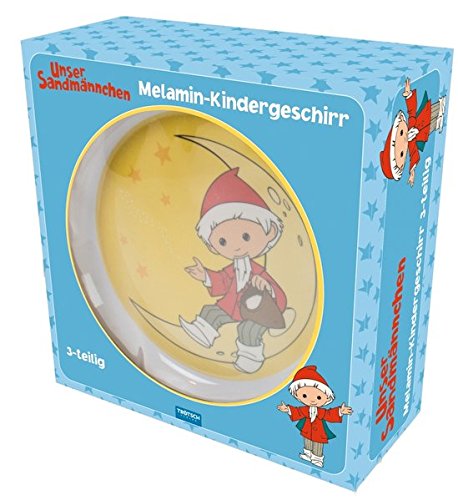 Preisvergleich Produktbild Kindergeschirr "Unser Sandmännchen": Melamin, 3-teilig