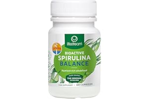 LIFESTREAM Nutrient Rich Bioactive Spirulina Balance | 100 Capsules | Pure Source | from New Zealand | Detox | Immune System | Energy Boost | 500MG |