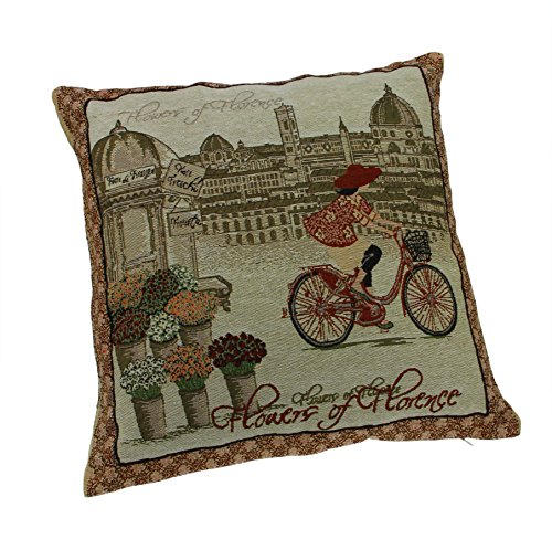 Greenery Kissenhülle Kissenbezug aus Baumwolle und Polyester Sitzkissen Rückkissen Pillow Case Cover Sofa Zier Deko Kissen Bezug Hülle (45cm x 45cm) - 5