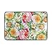 Produktbild LINGVYTE Not Slip Doormats Rugs Spring Floral Champagne Pink Rose Soft Foam Printing for Living Room Kids Bedroom Bathroom Door Mats 23.6x15.7 inch