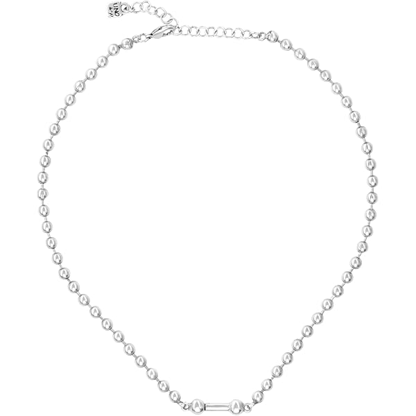 Uno De 50 Collana Con Due Cuori Regolabili: Catenina In Lega Placcata Argento, Gioiello Fatto A Mano, Design Originale E Sofisticato