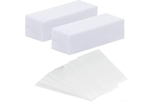 HOTKRUMP 200 Bandas de Papel para Depilación con Cera Tiras de Cera de Vellón Tiras de Cera para Bikini para cualquier tipo de depilación en pierna, pecho, espalda, partes privadas y cara （7x20cm）