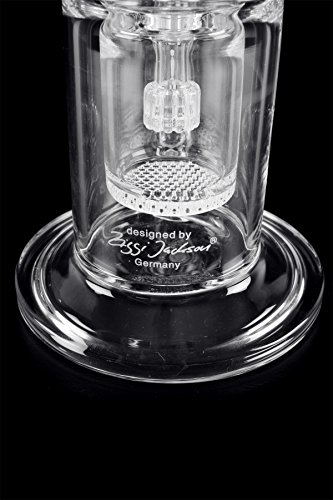 Weedstar Armageddon WS-Line Glasbong Wasserpfeife (NS 19) mit Honeycomb, Drum-Perkolator und 6-Arm Schlitzlochdiffusor - 4