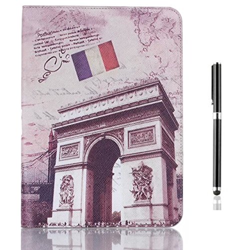 inShang Hülle für Samsung Galaxy Tab 4 10.1 Tablet Case Cover for 10 inch Galaxy Tab 4 T530 and T531 (2014 released), Edles PU Leder Tasche Hülle Skins Schutzhülle, + inShang Logo hochwertigen Stylus Eingabestift Stift