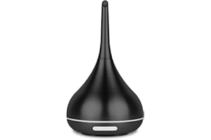 Aerosoul® DROP 100 ml Dyfuzor olejków zapachowych, elegancki design, automatyczne wyłączanie, 6-godzinna mgiełka, dyfuzor do aromaterapii ze światłem LED, czarny plastik