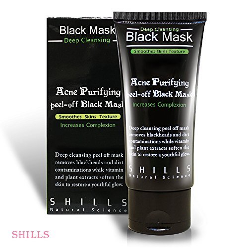Peel-off Facial Mask - SHILLS 50 ML Deep Sea Mineral Mud Nose Blackhead Removal Pore Cleaner Cleansing Membrane Mask face mask (Black) RS.299 (78.00% Off) - Amazon