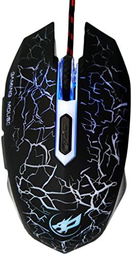 High Precision DPI Symmetrical Optical USB Wired Mouse with 6 Buttons Gaming Mouse ,Ergonomic Mice for Pro Gamer