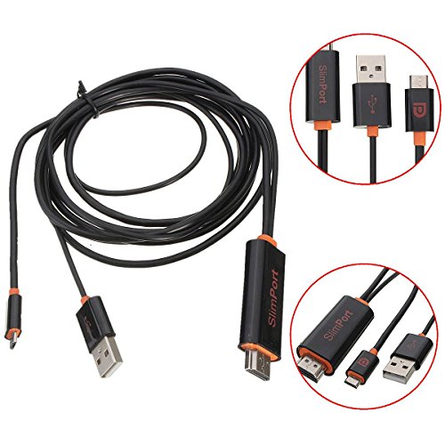 ELEGIANT Slimport zu HDMI Adapter HDTV TV Video Adapter Viedo Konverter USB Kabel Cable für LG G4 G3 G Flex Nexus 4 5 7 ASUS PadFone Infinity / New PadFone Infinity usw