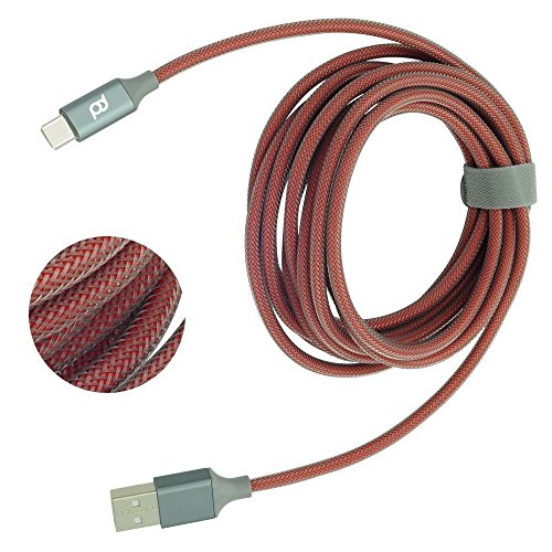 Extra Lang 2 m/1,8 m Samsung Galaxy S8/S8 + usb-c Typ Nylon verstärkt Ladekabel. - 5