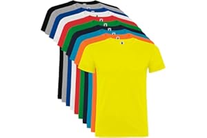 ROLY Pack de 10 Camisetas de Manga Corta para Hombre, 100% Algodón, Beagle