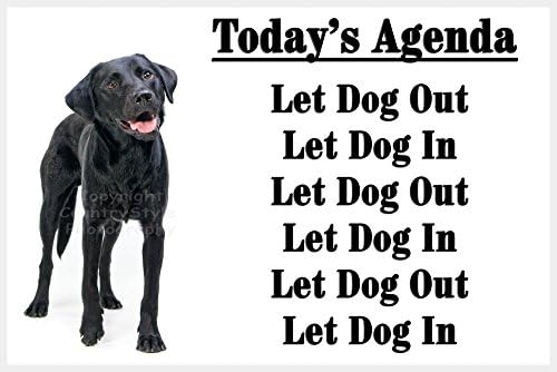Black Labrador Retriever Dog Funny Fridge Magnet Lab Gift